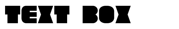 Шрифт Text Box
