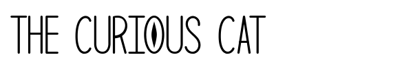 Шрифт The Curious Cat