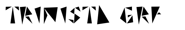 Шрифт Trinista GRF
