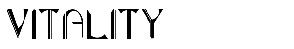 Vitality font preview