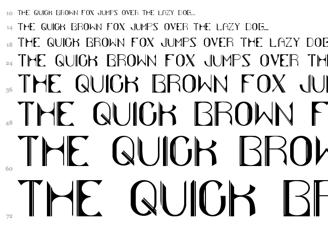 Vitality font waterfall