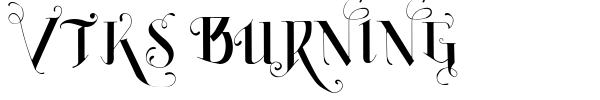Шрифт Vtks Burning
