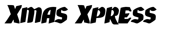 Шрифт Xmas Xpress