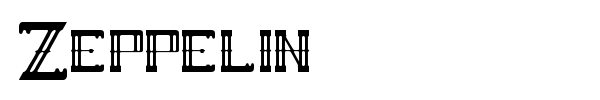 Шрифт Zeppelin
