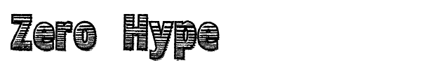Шрифт Zero Hype