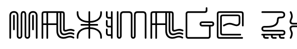 Шрифт Maximage ZhiLong