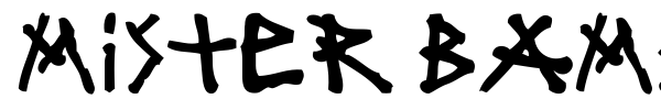 Шрифт Mister Bambu