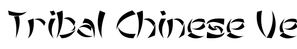 Шрифт Tribal Chinese Version