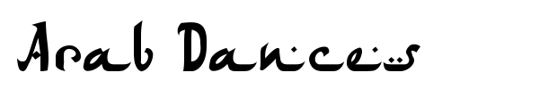 Шрифт Arab Dances