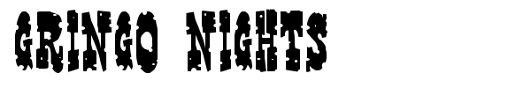 Шрифт Gringo Nights