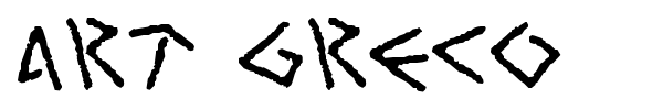 Шрифт Art Greco