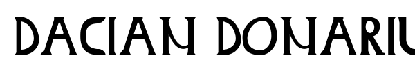 Шрифт Dacian Donarium