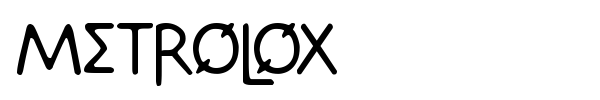 Шрифт Metrolox