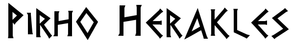 Шрифт Pirho Herakles