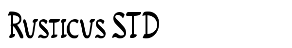 Шрифт Rusticus STD
