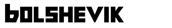 Bolshevik font preview