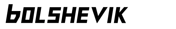 Bolshevik font preview