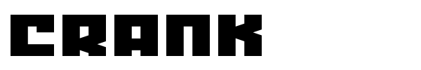 Шрифт Crank