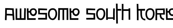 Шрифт Awesome South Korea