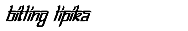 Bitling Lipika font preview