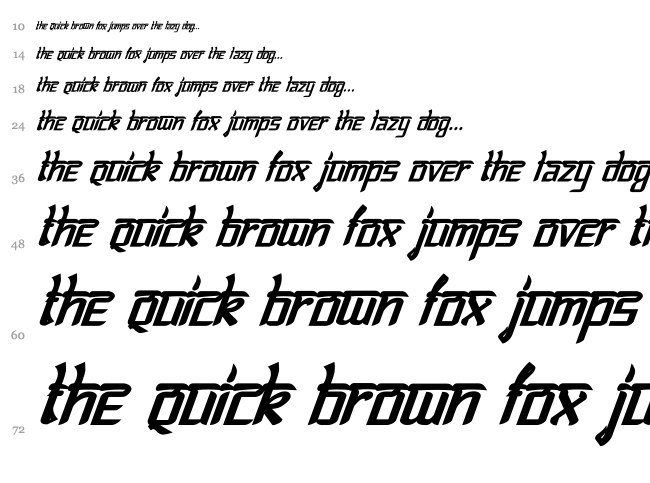 Bitling Lipika font waterfall