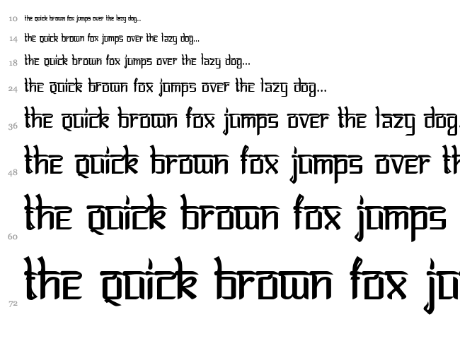 Bitling Lipika font waterfall