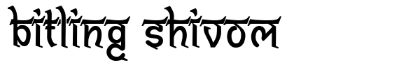 Шрифт Bitling Shivom