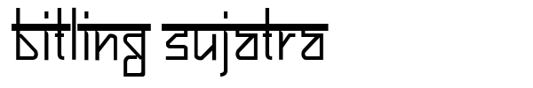 Шрифт Bitling Sujatra