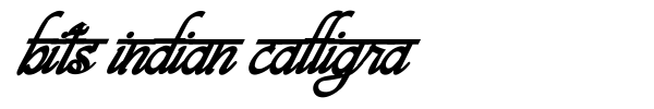 Bits Indian Calligra font preview