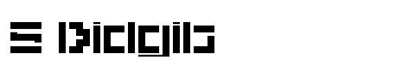 Шрифт 5 Didgit