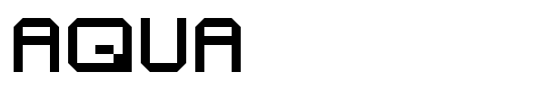 Шрифт Aqua