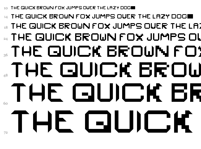 Aqua font waterfall