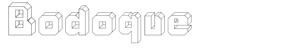 Шрифт Bodoque