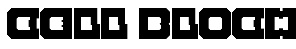 Шрифт Cell Bloch