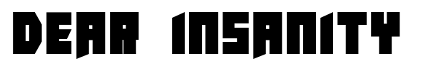 Шрифт Dear Insanity