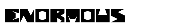 Шрифт Enormous