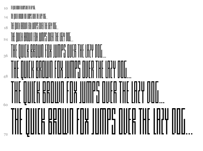 Knifer font waterfall