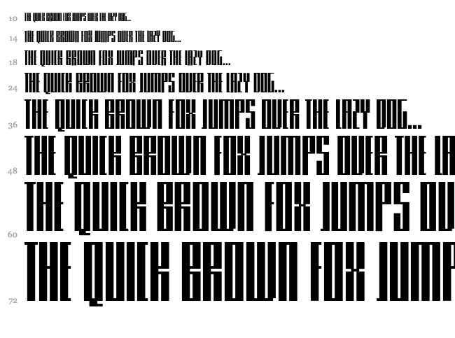 Knifer font waterfall