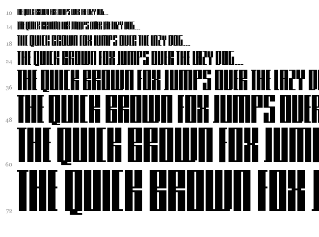 Knifer font waterfall
