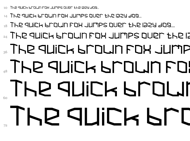 Mighty font waterfall