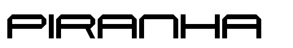 Шрифт Piranha