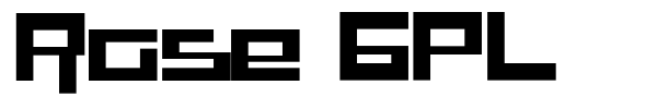 Шрифт Rase GPL