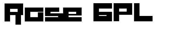 Rase GPL font preview
