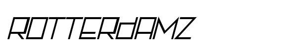Rotterdamz font preview