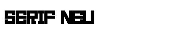 Шрифт Serif Neu