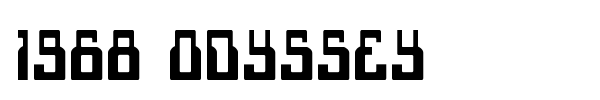 1968 Odyssey font preview
