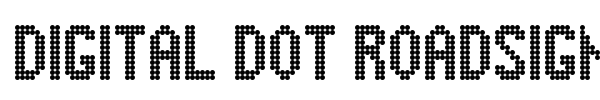 Шрифт Digital Dot Roadsign