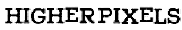 Шрифт Higher Pixels