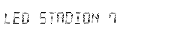LED Stadion 7 font preview