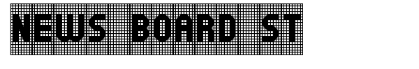 Шрифт News Board St